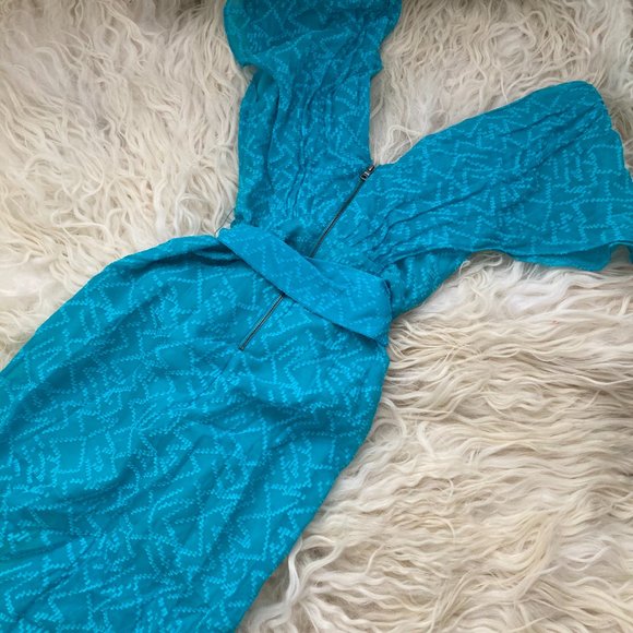 ALICE AND OLIVIA Darva Wrap-effect Swiss-dot Silk And Cotton-blend Midi Dress - Picture 14 of 15